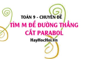 Cách tìm m để đường thẳng (d) cắt parabol (P) thỏa điều kiện vị trí giao điểm - Toán lớp 9 chuyên đề
